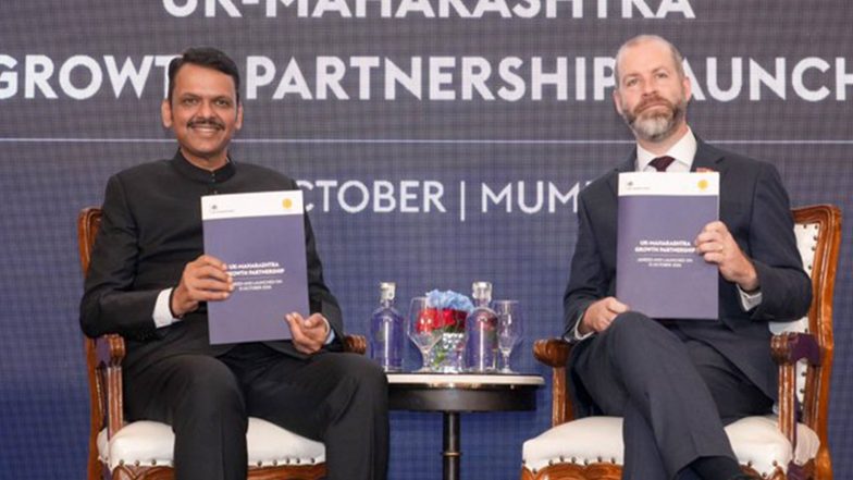 India News | Maharashtra Offers Investment-friendly Ecosystem, Says CM Fadnavis; Invites UK Businesses to Invest