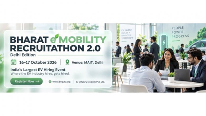 Business News | DIYguru Brings Bharat EMobility Recruitathon to Delhi: Packages Up to Rs.25 LPA
