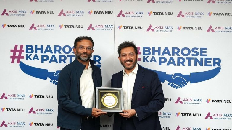 Business News | Axis Max Life Partners with Tata Digital Group Company to Make Life Insurance More Accessible