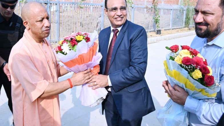 India News | UP CM Inspected Preparations for Inauguration of Arvind Mills, Scheduled to Be Held by PM Modi