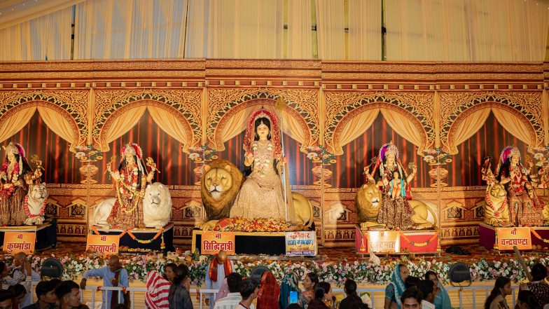 World News | Bangladesh Minority Group Calls Durga Puja Celebrations Under Heavy Security by Police, Drones and Political Leaders “saddening and Unfortunate”