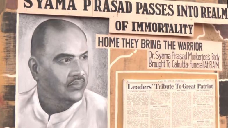 India News | West Bengal: Kolkata's Suruchi Sangha Showcases Syama Prasad Mukherjee's Life Through Durga Puja Pandal