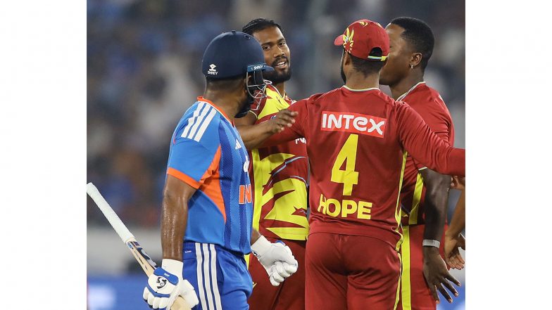 Sports News | IND Vs WI, 4th T20I: Hope, Keemo Deliver West Indies Series-levelling Win, Decider Set for Bengaluru
