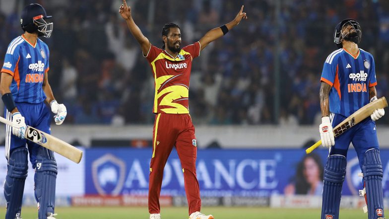 Sports News | Keemo Paul Scripts History, Becomes First West Indies Bowler to Claim Multiple Five-wicket Hauls in Men’s T20Is