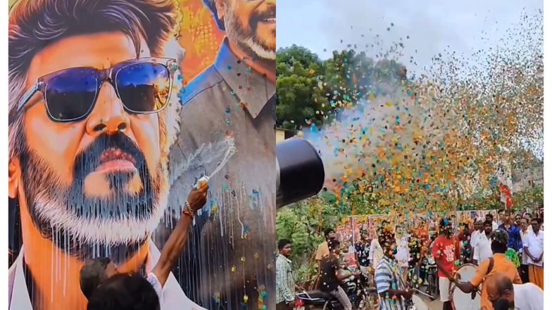 Entertainment News | 'Jailer 2' Hits Theatres Worldwide: Rajinikanth Fans Take out Processions in Kanchipuram, Perambalur
