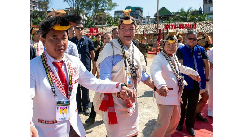 India News | CM Pema Khandu Attends Final Day of Golden Jubilee Celebration of All Nyishi Youth Association in Itanagar