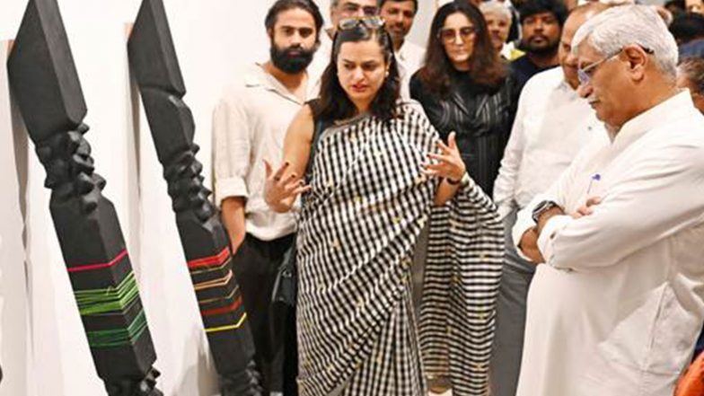 India News | Union Minister Gajendra Shekhawat Inaugurates ‘TAKSHANAM’ Exhibition, Bringing Together 150 Artists and over 250 Sculptures at NGMA