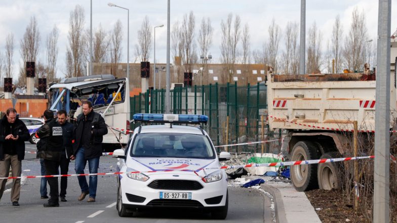 World News | 19 Injured After Minibus Collides with Train at French Channel Tunnel Terminal
