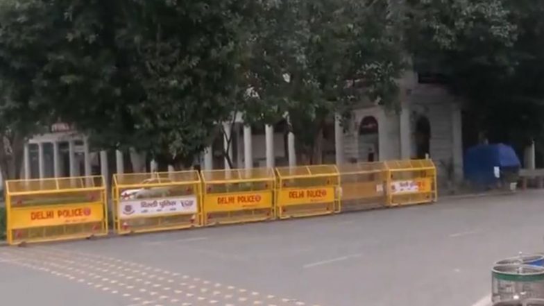 India News | Delhi: Security Forces Deployed in and Around Connaught Place Ahead of 'Lehra Do Tiranga' Protest 