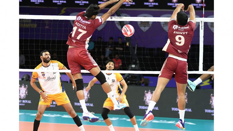 Sports News | Delhi Dynamites Seal Super 6 Berth, Punjab AeroStrikers Sweep Rajasthan Spikers to March Ahead