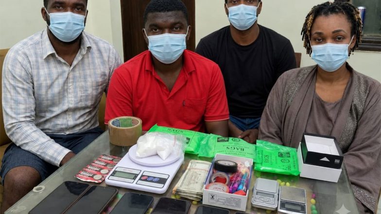 India News | Delhi Police Bust Cocaine Supply Network in Rohini, Arrest Four Foreign Nationals