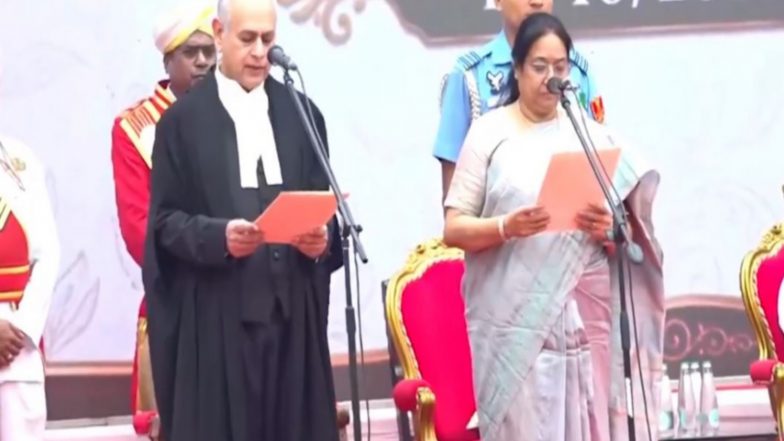 India News | Sudha Yadav Takes Oath as Karnataka Governor at Raj Bhavan in Bengaluru
