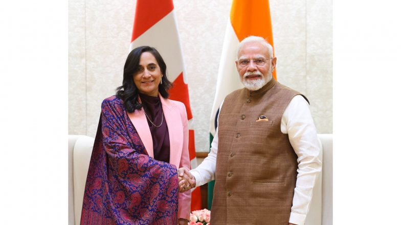 World News | PM Modi, Canadian FM Anand Discuss Finalising CEPA by Year-end, Eye Stronger Bilateral Trade During Talks