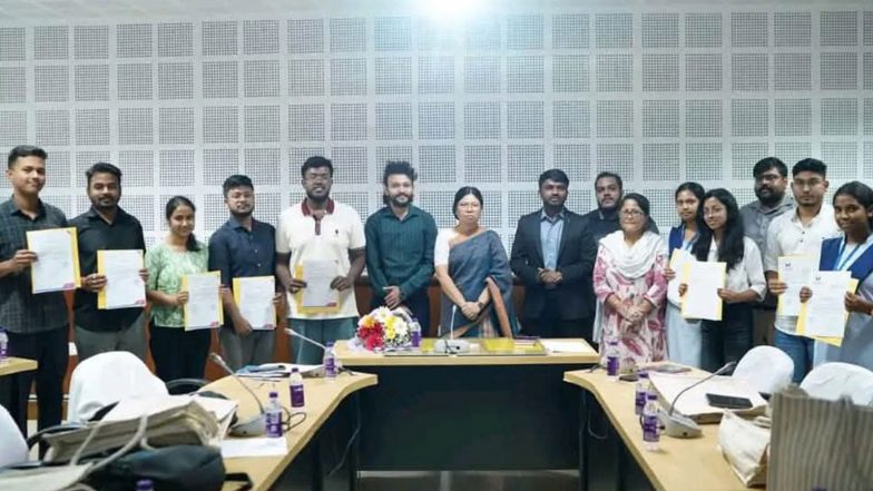 India News | Tripura: 10 AI-trained Candidates Selected for Industry Internships in Delhi, Bengaluru Under Skill Development Initiatives