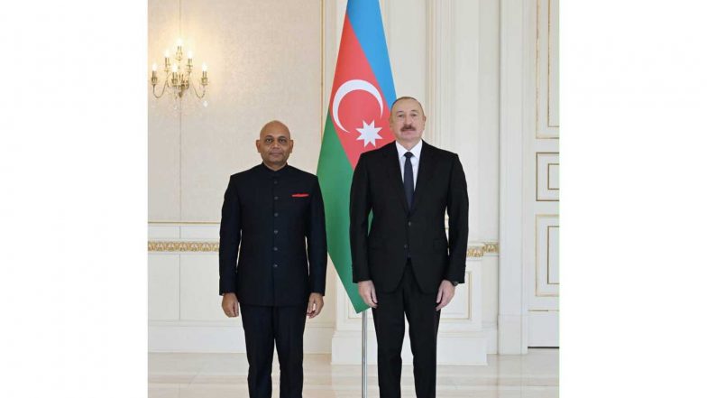 World News | Azerbaijan President Ilham Aliyev Receives Newly Appointed Indian Ambassador Abhay Kumar