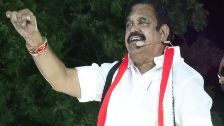India News | AIADMK General Secretary Accuses Tamil Nadu Government of Failing to Control Rising Prices