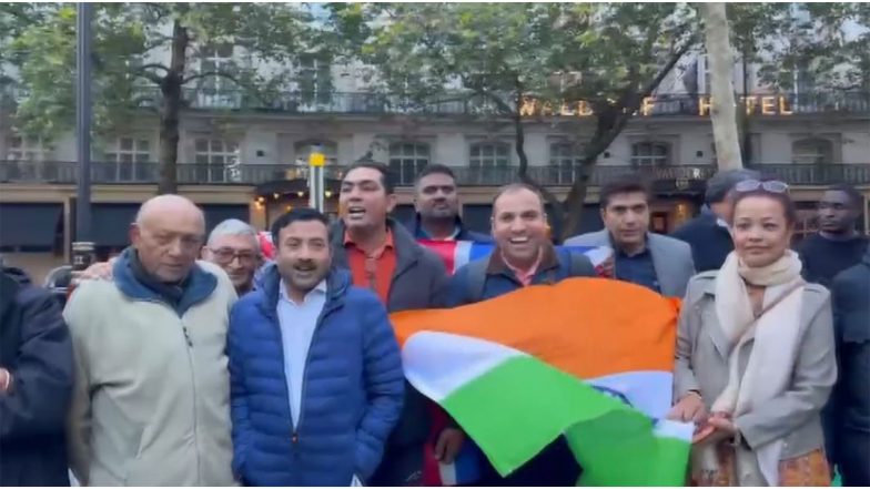 World News | Indian Diaspora in London Stages Counter-protest in Support of PM Modi