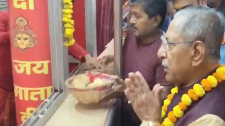 India News | Nagaland Governor Nand Kishore Yadav Offers Prayers at Patan Devi Temple