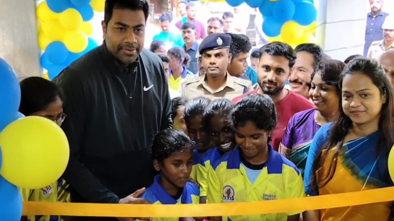 Sports News | Tamil Nadu Sports Minister Aadhav Arjuna Plays Basketball with Young Athletes, Inaugurates Modern Gym in Tiruvannamalai