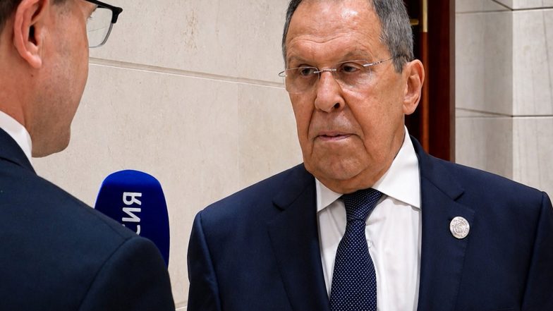 World News | Russian FM Lavrov to Visit Iran on Oct 19, Discuss Steps Toward De-escalating Tensions in West Asia