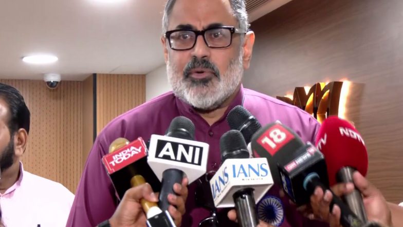 India News | Rajeev Chandrasekhar Slams P Chidambaram over ‘regime Change’ Narrative, Accuses Congress of ‘whitewashing’ Scams