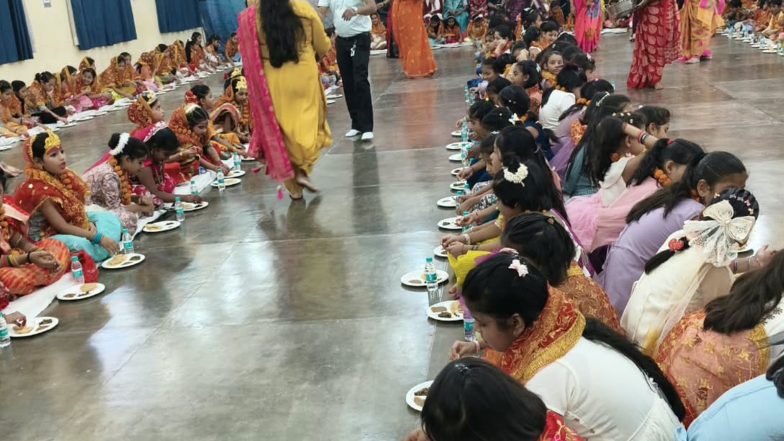 India News | Varanasi: Arya Mahila College Celebrates Grand Kanya Pujan; 251 Girls Honoured