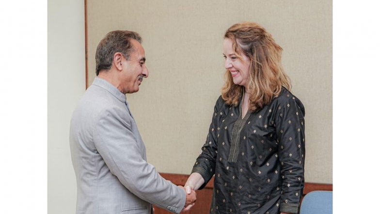 World News | MoS Kirti Vardhan Singh Meets IOM Chief Amy Pope, Discusses Strengthening Cooperation on Migration, Mobility