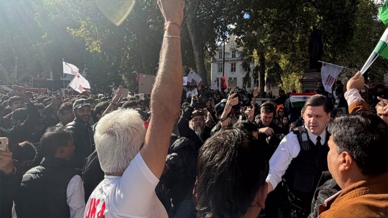 World News | Protest Vs Counter-protest in UK Amid Row over Poll Body Chief Gyanesh Kumar