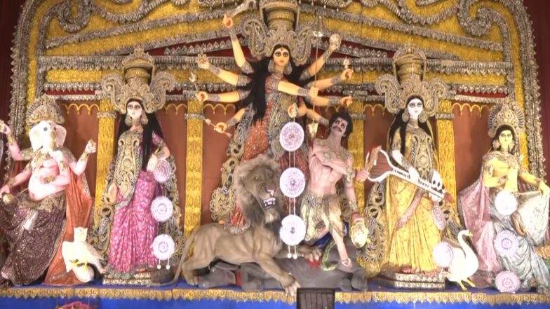 Entertainment News | Durga Pandal in Howrah on Sidhivinayak Mandir Theme Attract Devotees