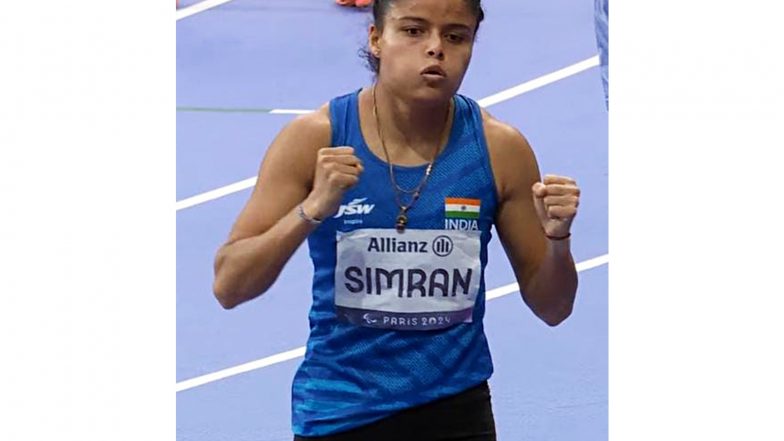 Sports News | Simran Sharma Replaces Bhavina Patel as India's Co-flag-bearer Alongside Pramod Bhagat for Asian Para Games