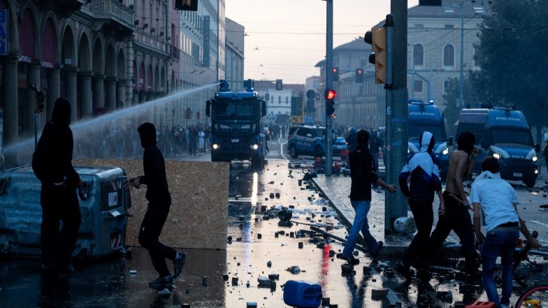 World News | “Demonstrating is a Right, Setting Cities Ablaze is Not”: Meloni Condemns Violent Protests over Inflation in Milan, Bologna
