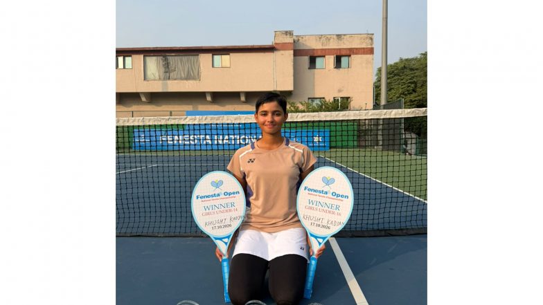 Sports News | Khushi Kadian Completes Hattrick by Winning U-16 and U-14 Singles Titles at Fenesta Open 
