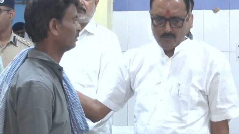 India News | Gwalior Truck Accident: Minister Rakesh Shukla Visits Injured at Trauma Centre; Death Toll Rises to 14