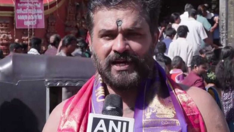 India News | Areekkara Subramanian Sankaran Namboothiri Named Sabarimala’s New Chief Priest, Says “great Privilege to Serve Lord Dharma Sastha”