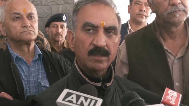 India News | Himachal CM Sukhu Says Medical College Expansion to Improve Healthcare, Reduce Out-of-state Treatment
