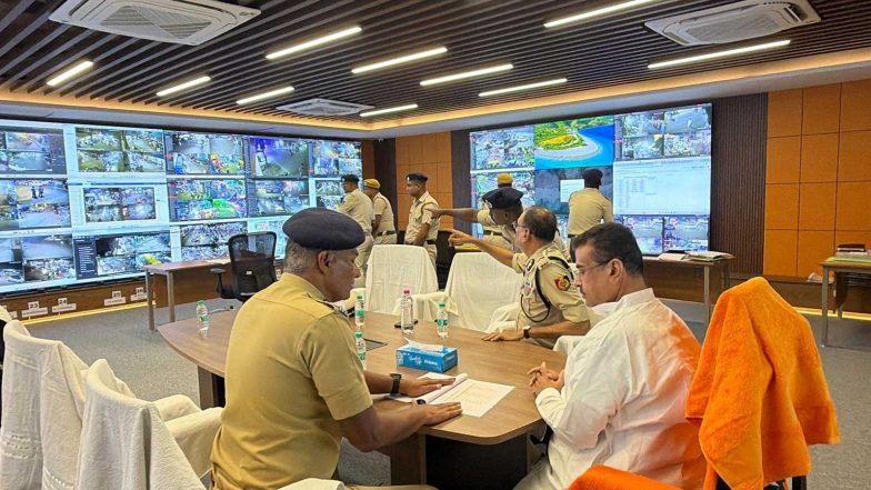 India News | West Bengal CM Adhikari Visits Central Control Rooms to Review Crowd Management Following Chorbagan Pandal Stampede