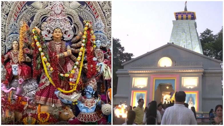 Entertainment News | Devotees Offer Prayers at Temples, Durga Puja Pandals Across India on Maha Ashtami