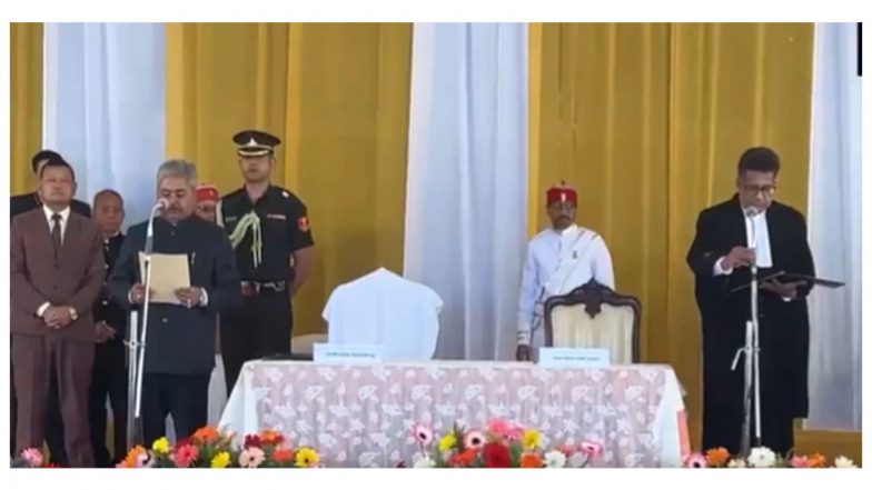 India News | Dushyant Kumar Gautam Takes Oath as Sikkim Governor at Lok Bhavan
