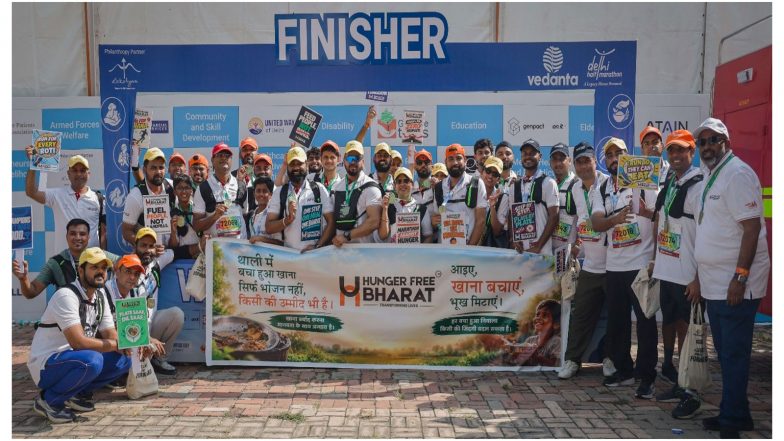 Business News | Hunger Free Bharat Brings 100+ Volunteers to Vedanta Delhi Half Marathon 2026