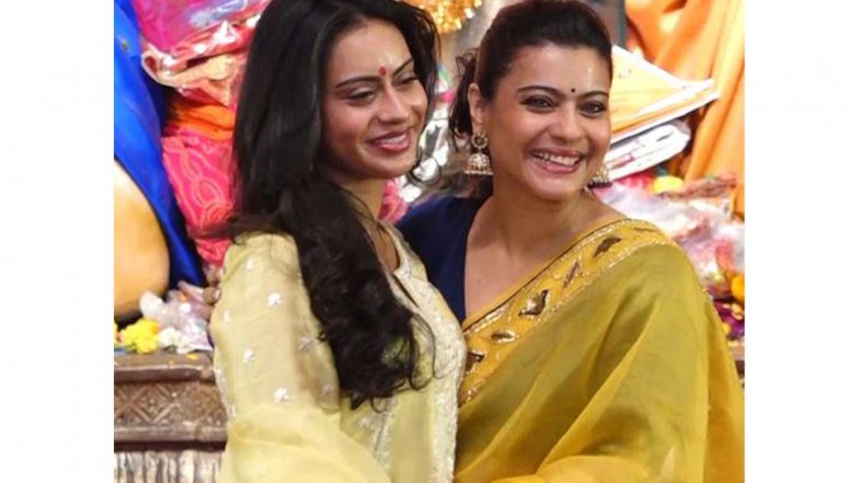 Entertainment News | Kajol Celebrates Durga Ashtami with Sister Tanishaa, Daughter Nysa