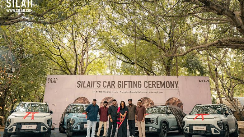 Business News | SILAII's Gratitude: Gifting Cars to Four Employees for Their Dedication to the Company's Growth