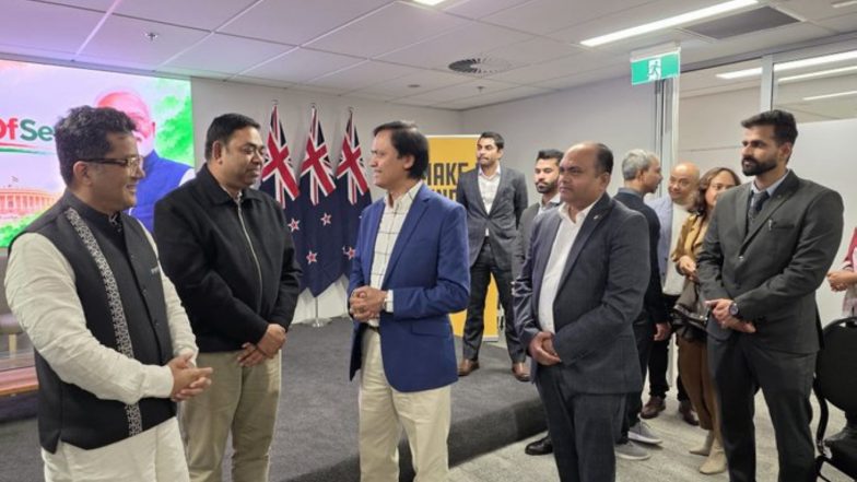 World News | MoS Margherita Meets Members of Indian Diaspora in New Zealand’s Auckland