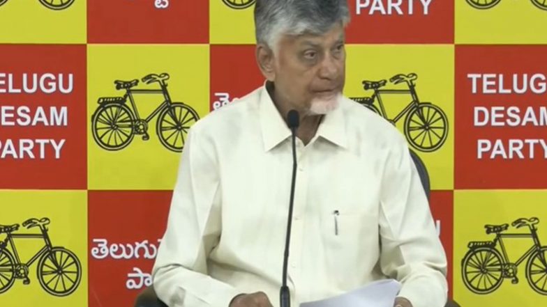 India News | Andhra Pradesh CM Chandrababu Naidu Accuses YSRCP of Creating Election Tensions by Bringing in Interstate Criminals