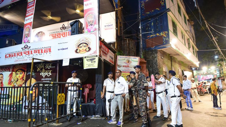India News | Fire Department Puts South Kolkata Puja Pandals Under Special Scrutiny After Fatal Stampede in Chorbagan Durga Puja Pandal