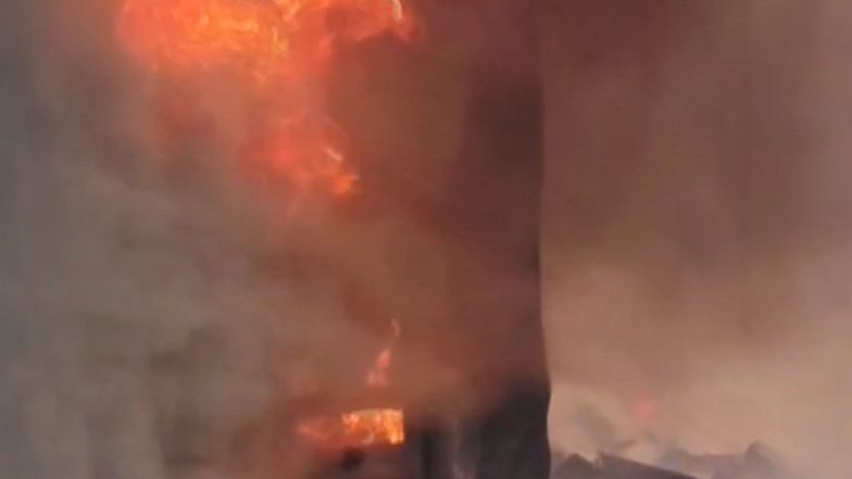 India News | MP: Fire Breaks out at Biscuit Factory in Jabalpur, Rescue Operations Underway
