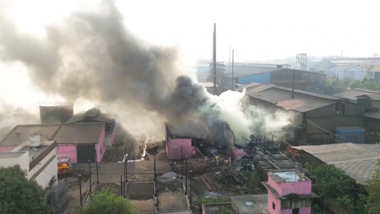 India News | Raipur: Fire Breaks out at Tar Manufacturing Factory, No Injuries Reported