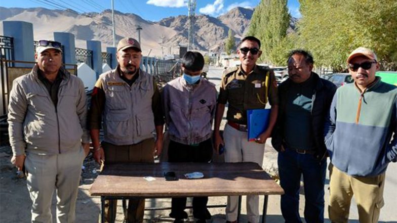 India News | Ladakh: Leh Police Arrest 21-year-old with Heroin at KBR Airport