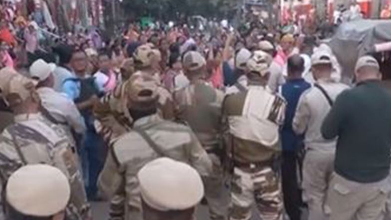 India News | Manipur: Protest Erupts in Imphal After Two Villagers Allegedly Killed by Armed Militant Outfit, CM Chairs Security Meeting