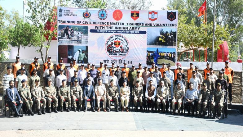 India News | J-K: Indian Army Conducts Three-day ‘Train with Your Army’ Camp in Rajouri to Strengthen Civil Defence Preparedness