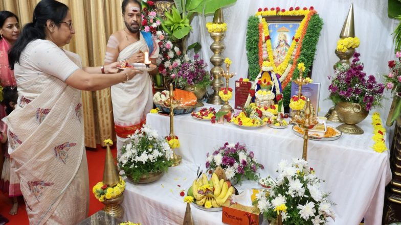 India News | Karnataka Governor Sudha Yadav Offers Prayers on Occasion of Ayudha Puja, Vijaya Dashami